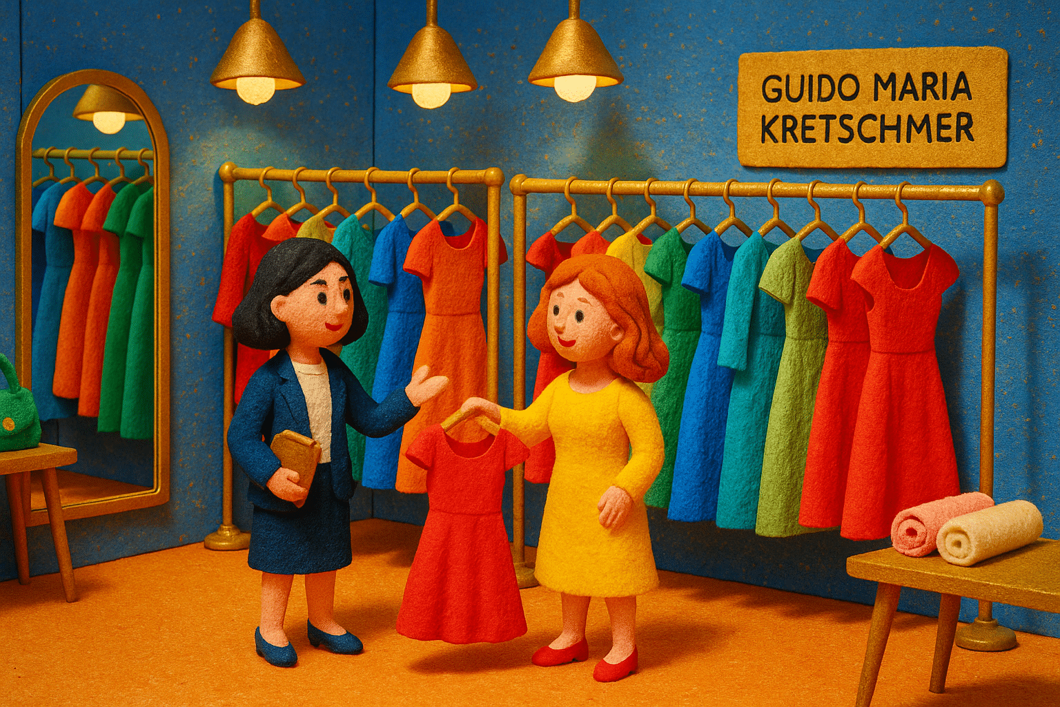 Elegante Boutique in Düsseldorf mit Mode von Guido Maria Kretschmer und persönlicher Stilberatung